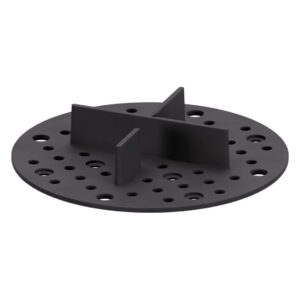 A DD GROUP GUMOWY WSPORNIK KRZYŻAKOWY DO PŁYT UKŁADANYCH NA ŻWIRKU CZARNY Z WBUDOWANYM DYSTANSEM 3MM