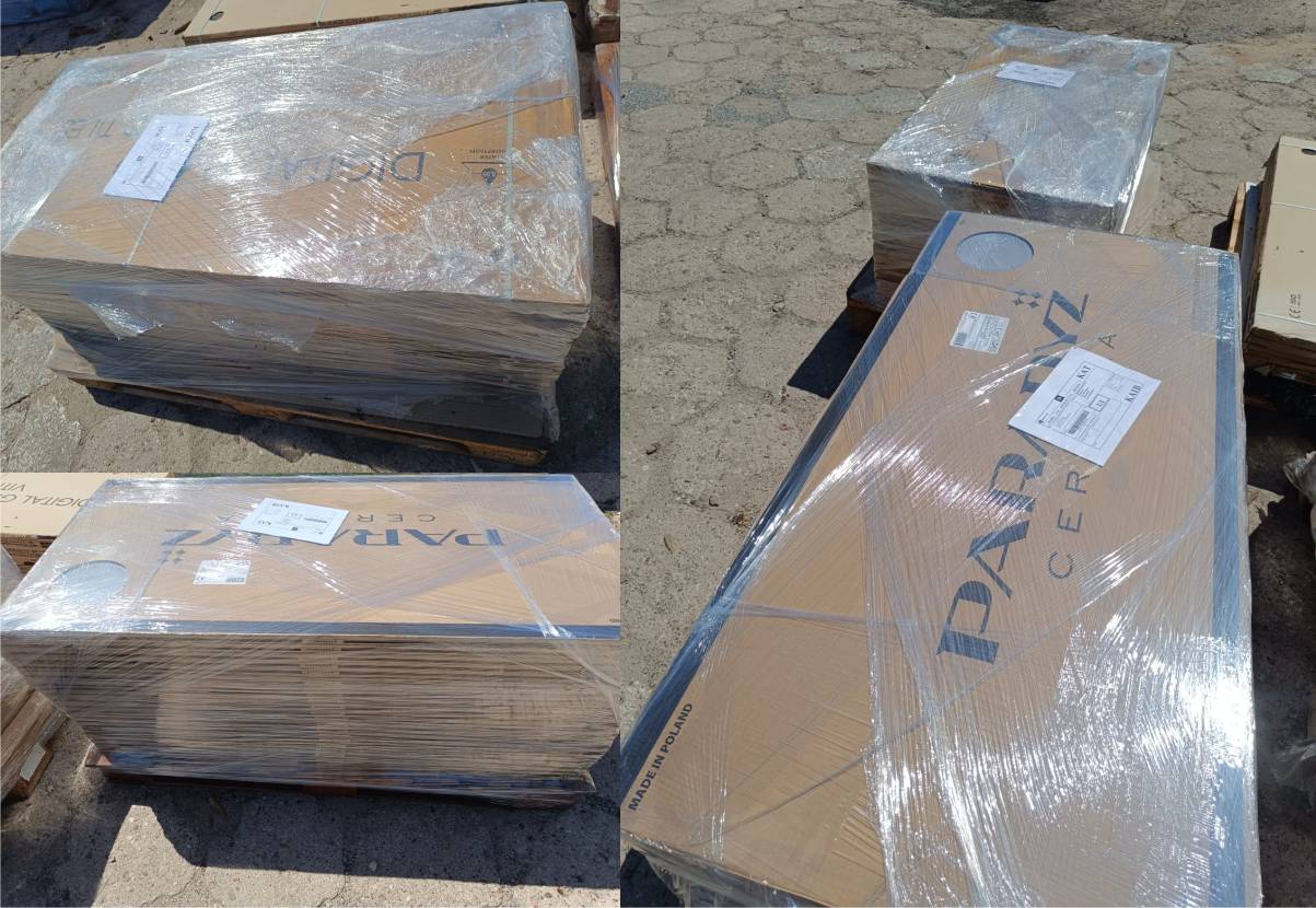 Palety z płytkami gres XXL - darmowa dostawa od 6000 zł